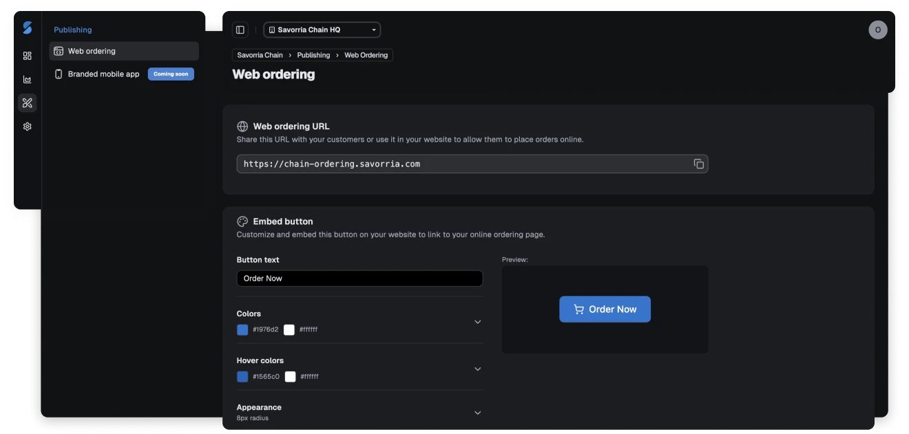 Distribuie link-ul de comandă către clienți sau publica butonul de comandă pe site-ul restaurantului tău