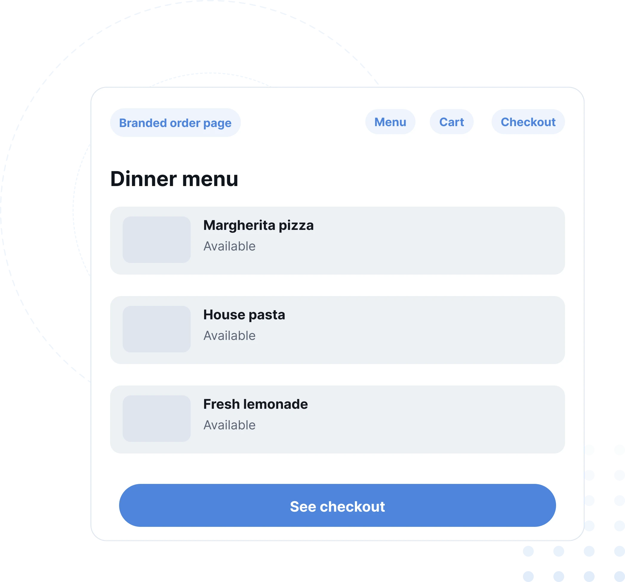 Restaurant online ordering system on desktop and mobile
